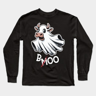 Spook-a-Moo: Halloween's Cutest Cow Long Sleeve T-Shirt